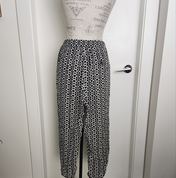 Hei Hei Black & White Casual Trouser Pants - Picture 8 of 14